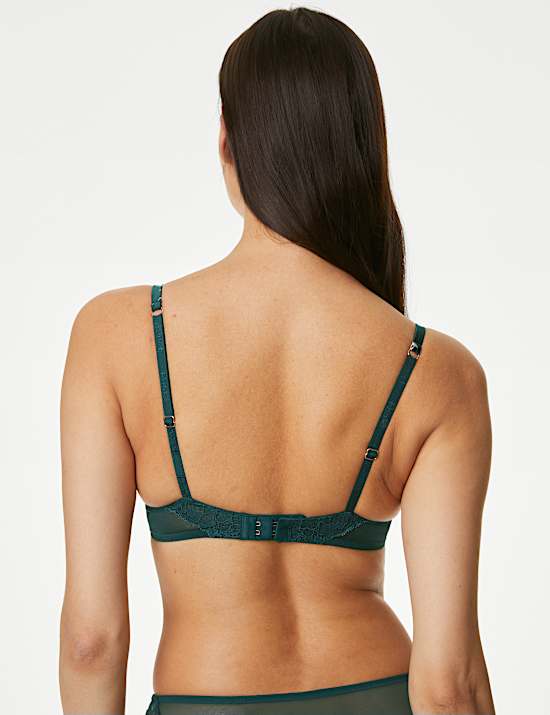 Σουτιέν μπαλκονέ A-E Cassia από μετάξι με μπανέλα και δαντέλα