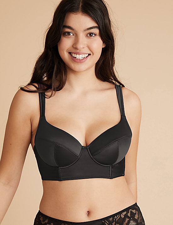 Satin Longline Bustier A-E