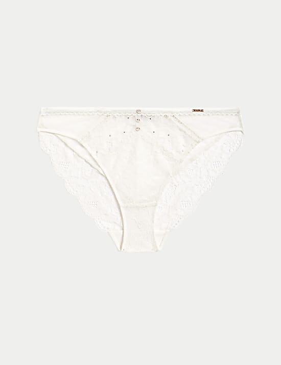 Aster Sparkle Lace High Leg Knickers