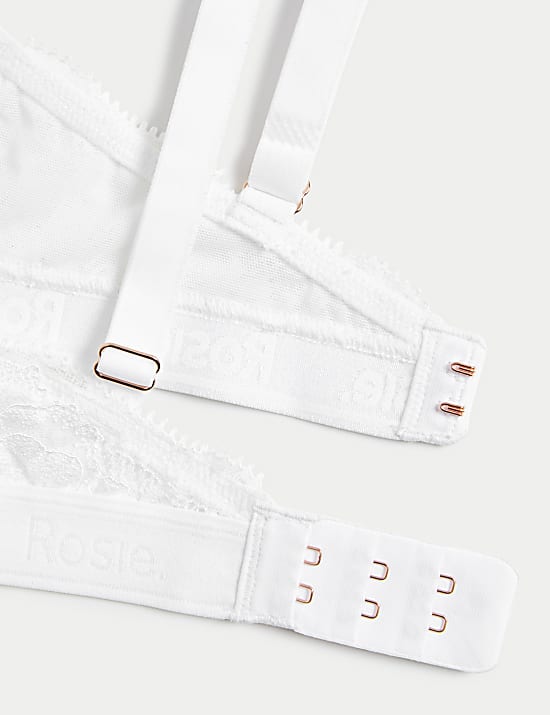 Rib & Lace Wired Full Cup Lounge Bra A-E