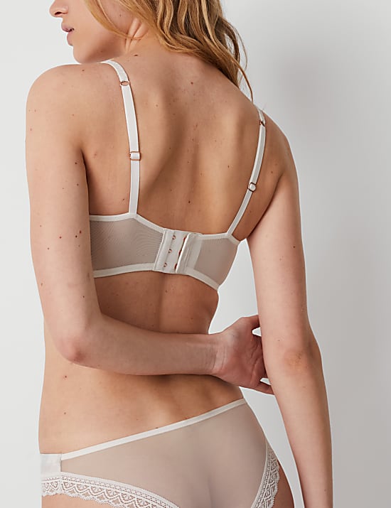 Delphine Wired Balcony Bra With Cotton (A-E)