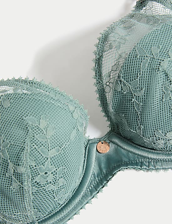 Rosa Lace Wired Plunge Bra A-E