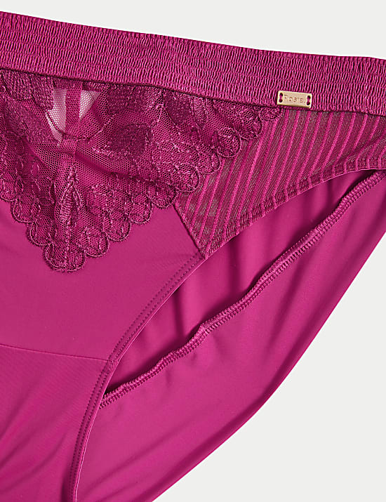 Jasmine Embroidery High Leg Knickers