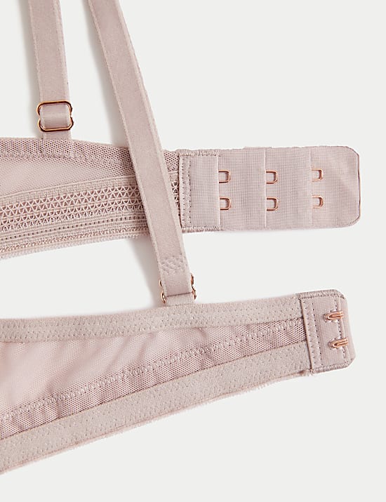 Lotus Chiffon Wired Plunge Bra (A-E)