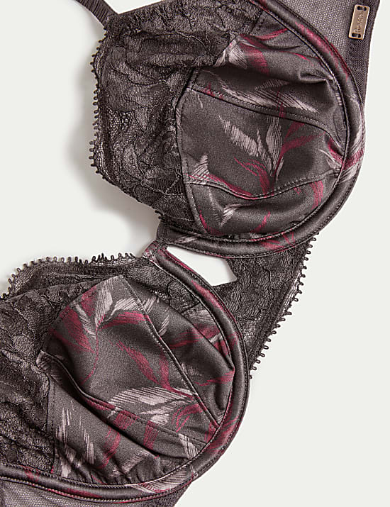 Mimosa Silk & Lace Wired Balcony Bra (A-E)