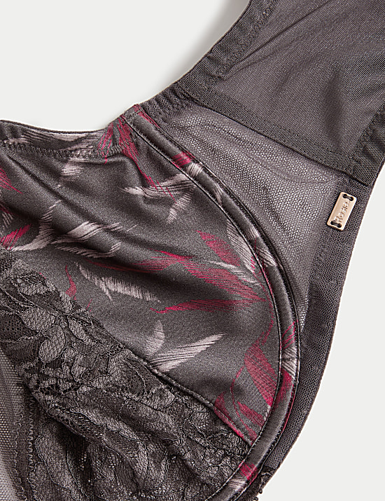 Mimosa Silk & Lace Wired Minimiser Bra (C-G)