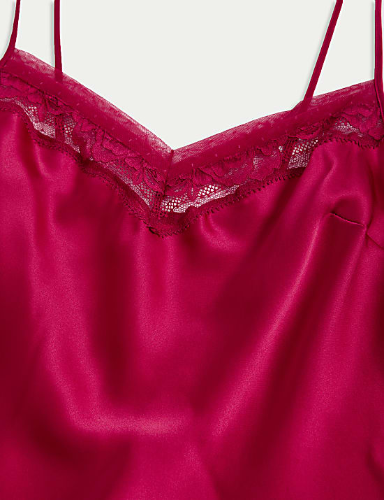 Camisola de seda y encaje