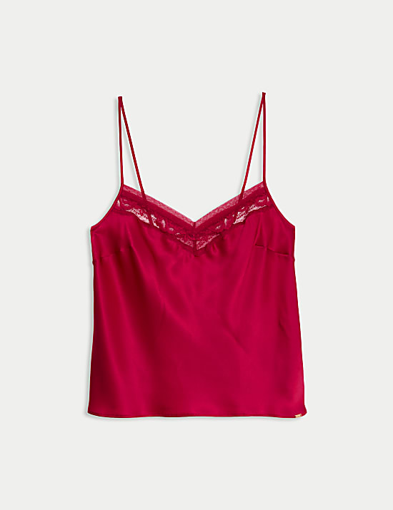 Camisola de seda y encaje