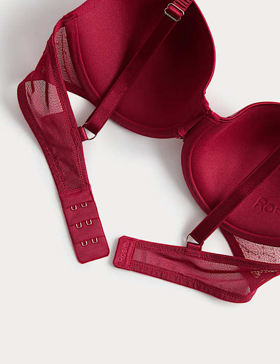 Vollschalen-Bügel-BH mit Seide & Spitze (A–E)