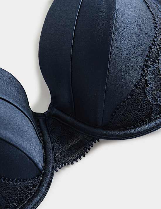 Silk & Lace Wired Full Cup Bra A-E