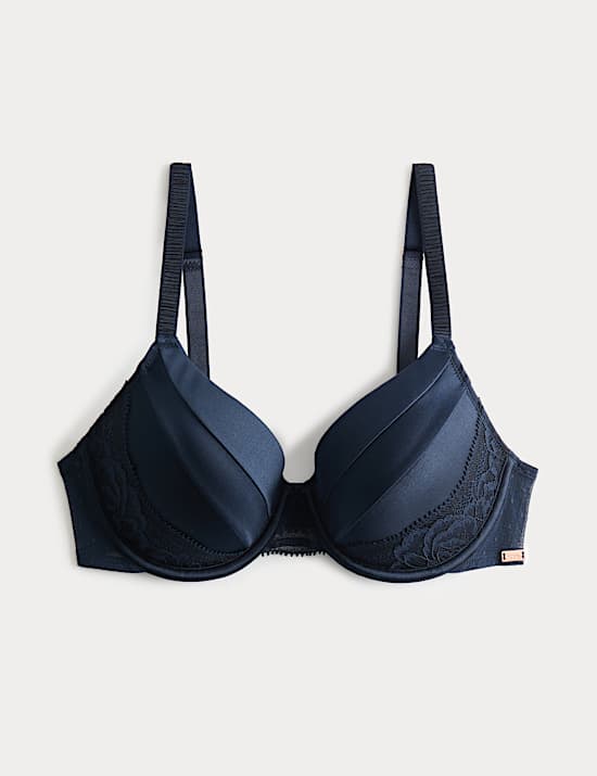 Silk & Lace Wired Full Cup Bra A-E
