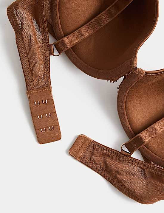 חזיית קאפ מלא עם ברזלים ממשי ותחרה במידות A-E