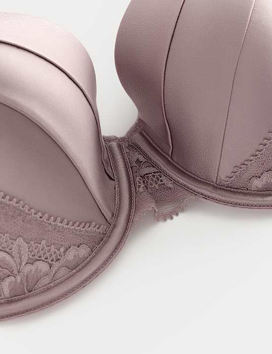 Silk & Lace Wired Full Cup Bra A-E