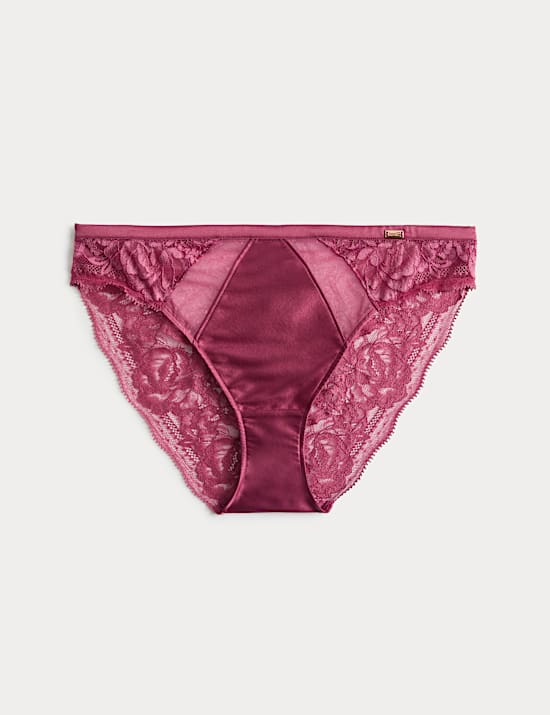 Silk & Lace High Leg Knickers