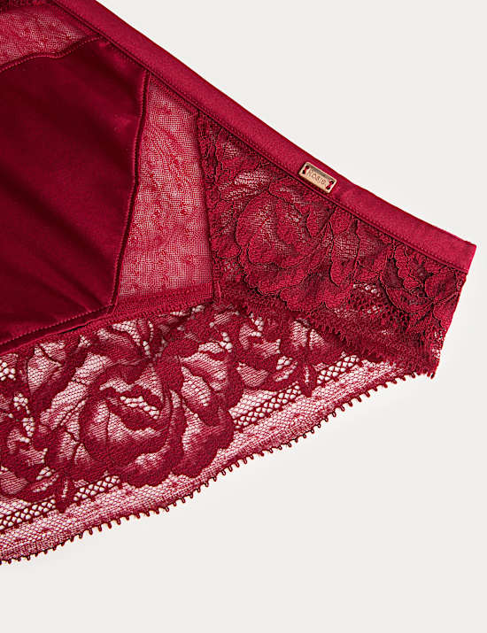Silk & Lace High Leg Knickers