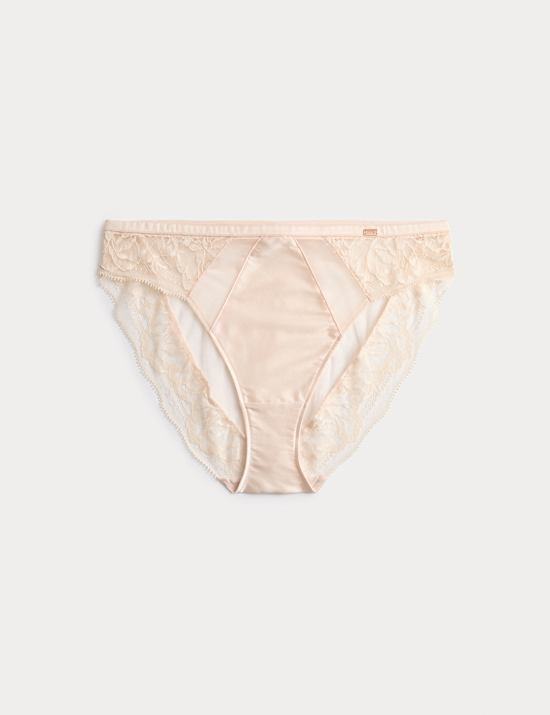 Silk & Lace High Leg Knickers