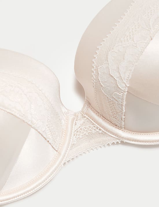 Balconette-B&uuml;gel-BH mit Seide und Spitze (A&ndash;E)