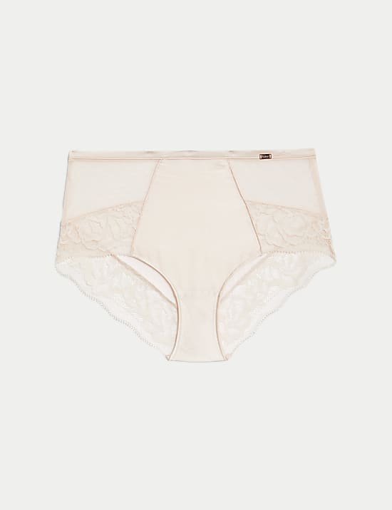 Silk & Lace High Rise Shorts