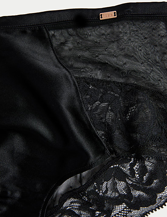 Silk & Lace High Rise Shorts