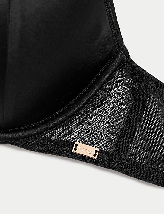 Silk & Lace Wired Plunge Bra A-E