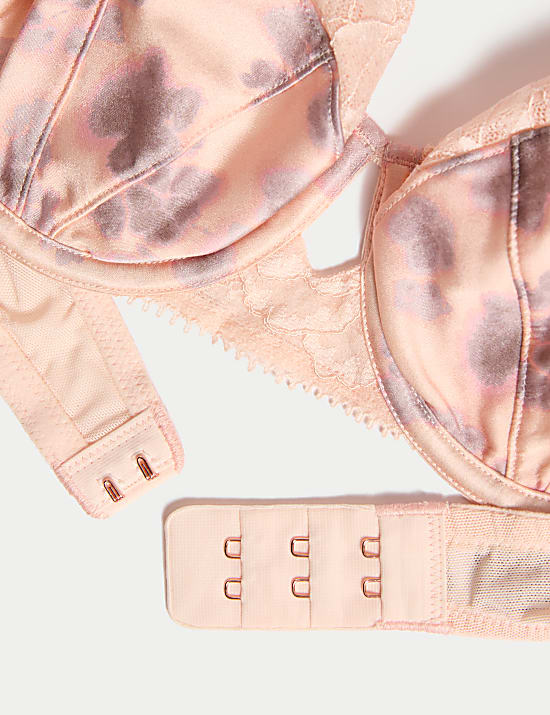 Cherry Blossom Silk Wired Balcony Bra (A-E)