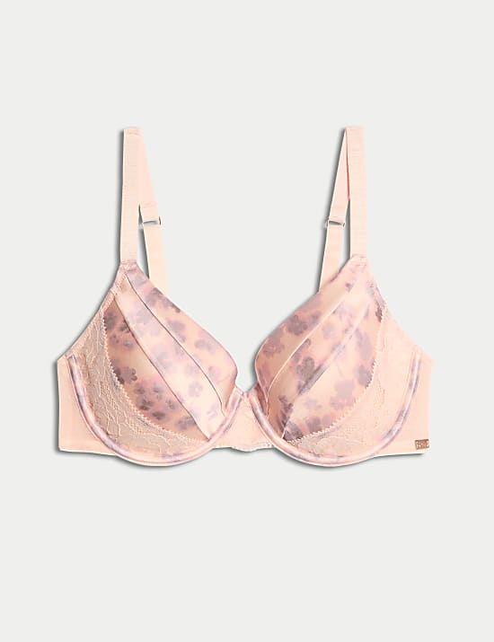 Cherry Blossom Silk Wired Full Cup Bra (A-E)