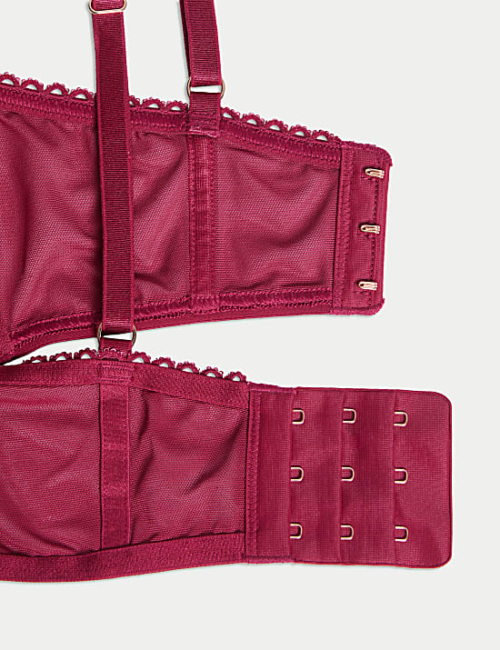 Σουτιέν μπαλκονέ με σχέδιο λουλούδι του πάθους και μπανέλα A-E