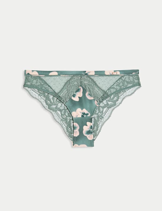 Kalina Silk & Lace Brazilian Knickers