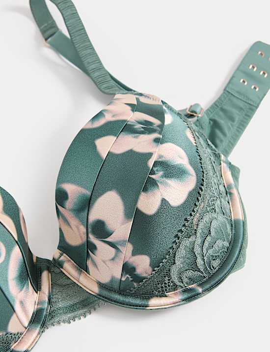 Kalina Silk & Lace Wired Full Cup Bra (A-E)