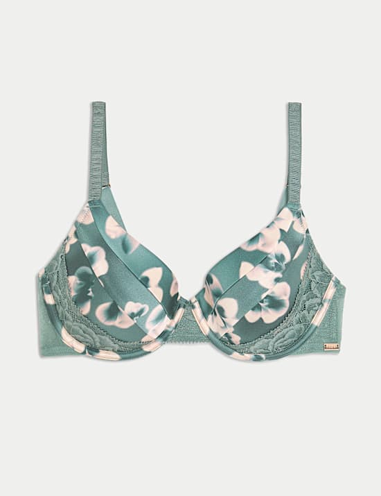 Kalina Silk & Lace Wired Full Cup Bra (A-E)
