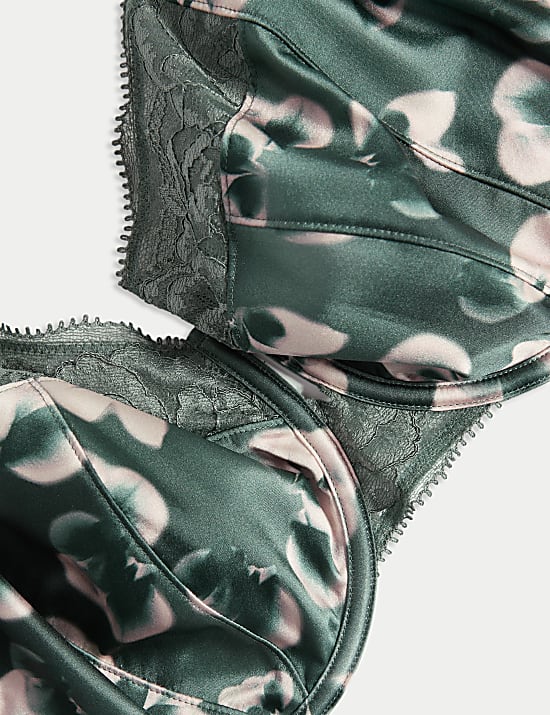 Kalina Silk & Lace Wired Balcony Bra F-H