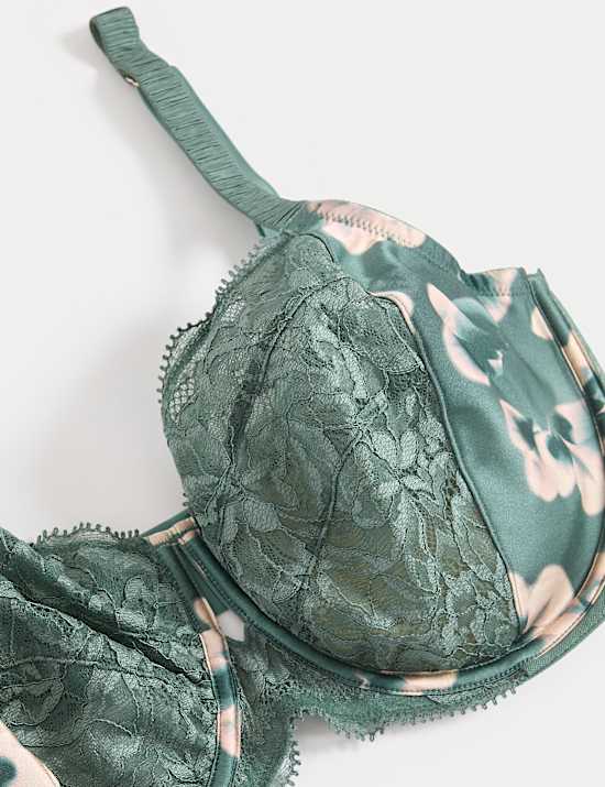 Kalina Silk & Lace Wired Minimiser Bra (C-G)