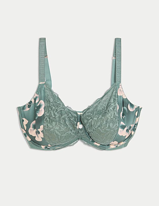 Kalina Silk & Lace Wired Minimiser Bra (C-G)