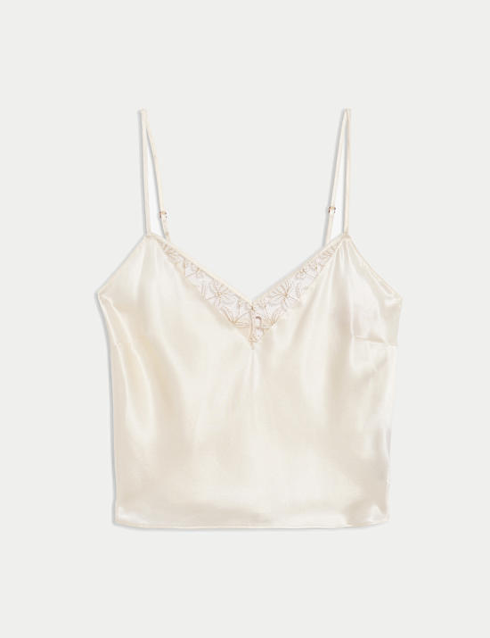 Caraco de trousseau en soie à broderie