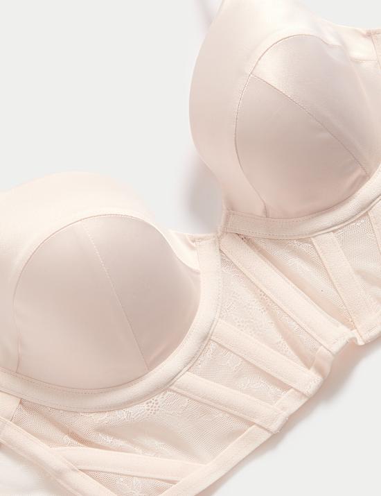 ContourWear Lace Wired Longline Plunge Bra (A-E)