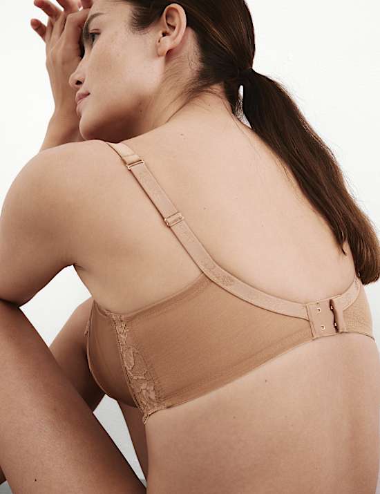 Balconette-Bügel-BH mit Seide und Spitze (F–H)