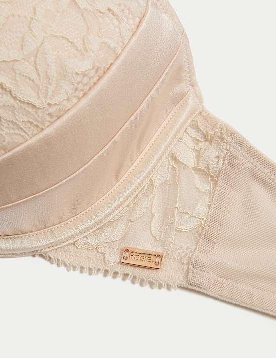 Silk & Lace Wired Plunge Bra A-E