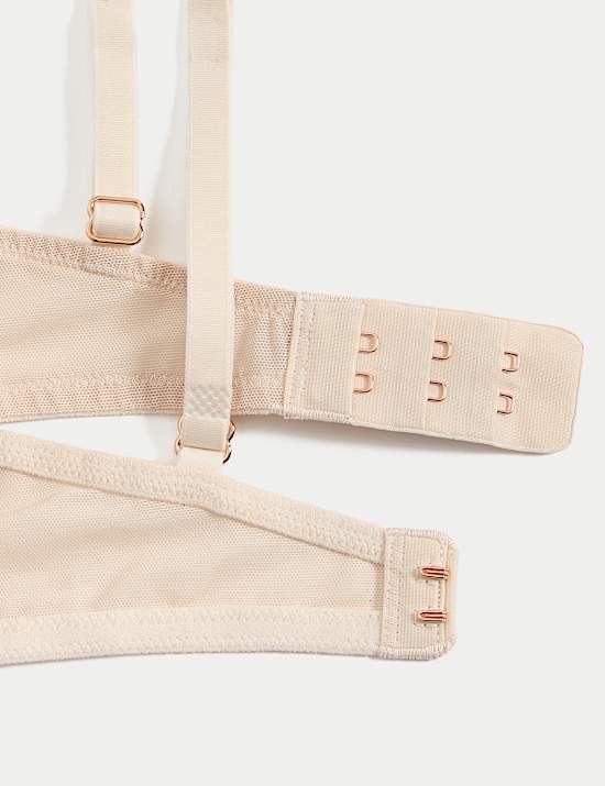 Silk & Lace Wired Plunge Bra A-E