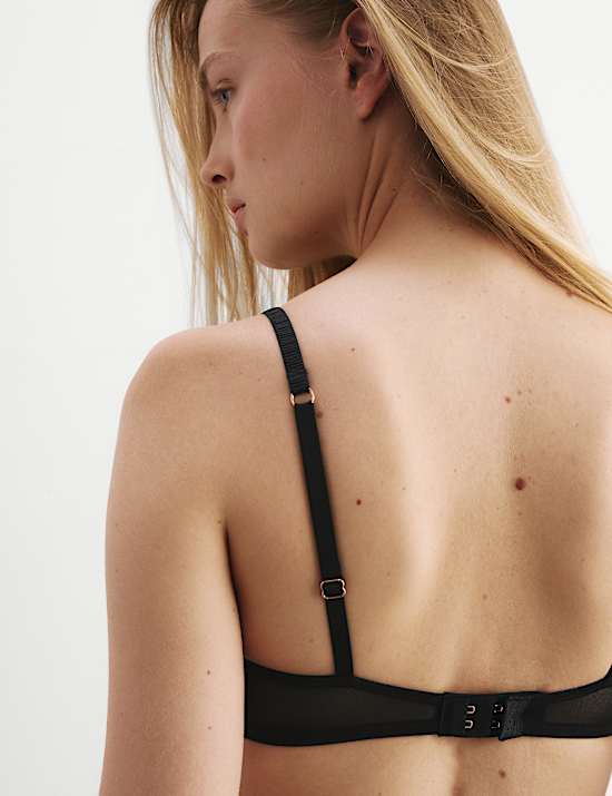 Silk & Lace Wired Plunge Bra A-E