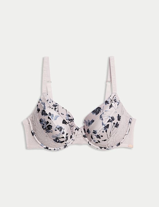 Senna Silk & Lace Wired Full Cup Bra A-E