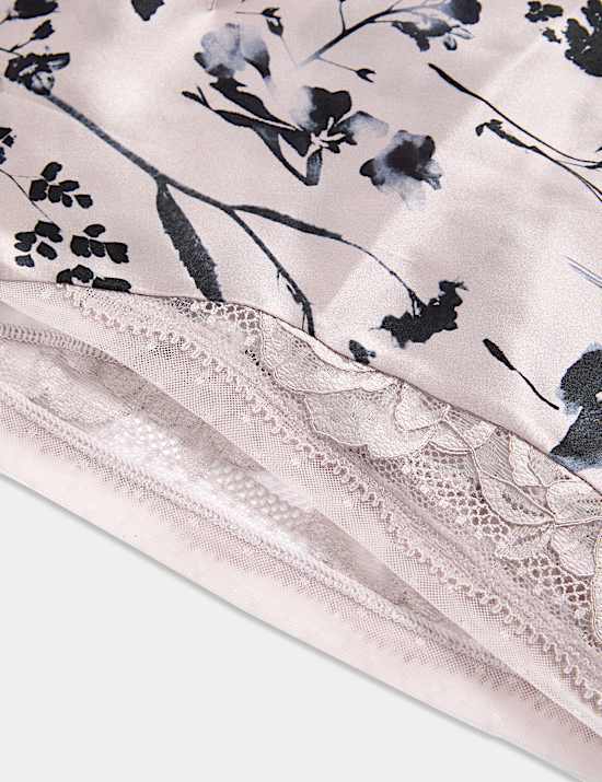 Senna Silk Rich Lace Floral French Knickers