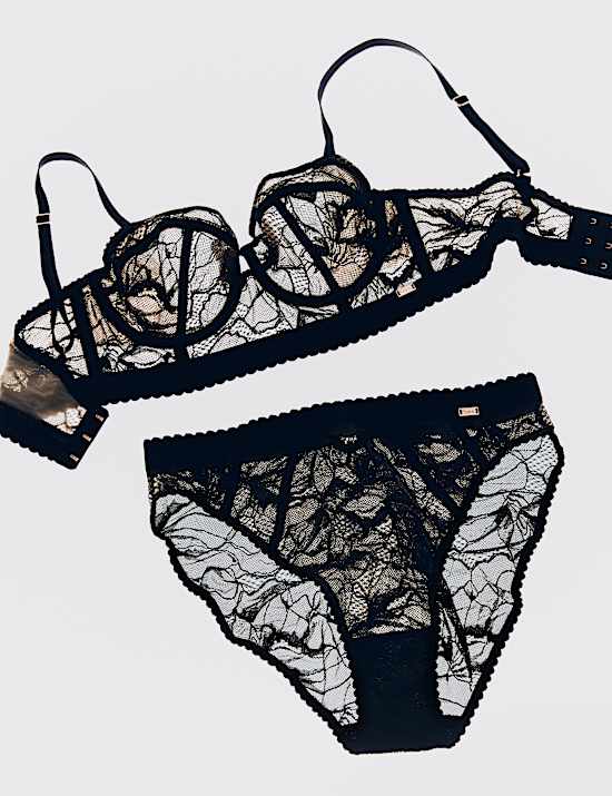 LaceWear High Waisted High Leg Knickers