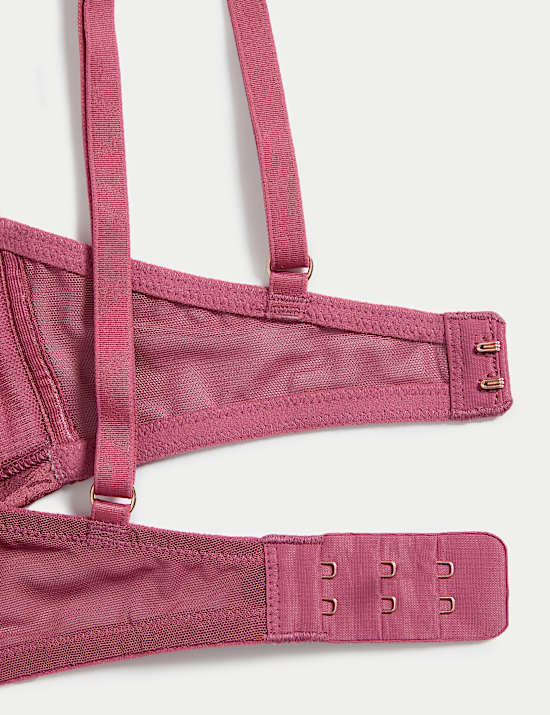 Lisianthus Embroidery Wired Balcony Bra A-E