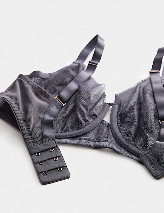 Lisianthus Embroidery Wired Balcony Bra (F-H)