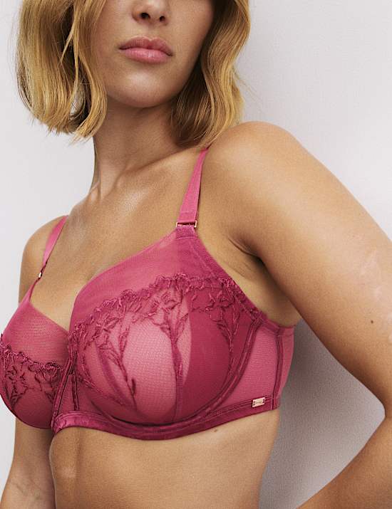 Lisianthus Embroidery Wired Balcony Bra (F-H)
