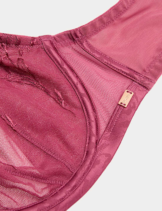 Lisianthus Embroidery Wired Balcony Bra (F-H)