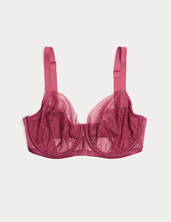 Lisianthus Embroidery Wired Balcony Bra (F-H)