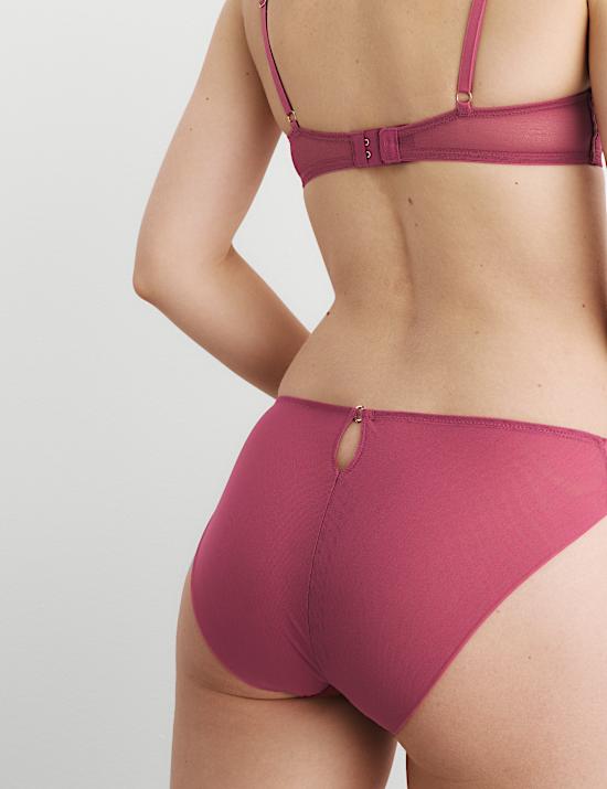 Lisianthus Embroidery High Leg Knickers