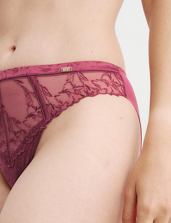 Lisianthus Embroidery High Leg Knickers