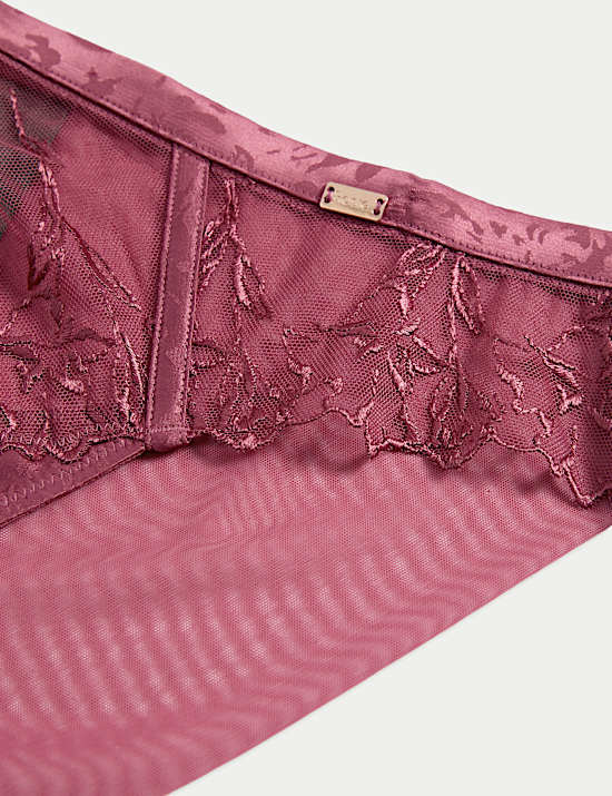 Lisianthus Embroidery High Leg Knickers